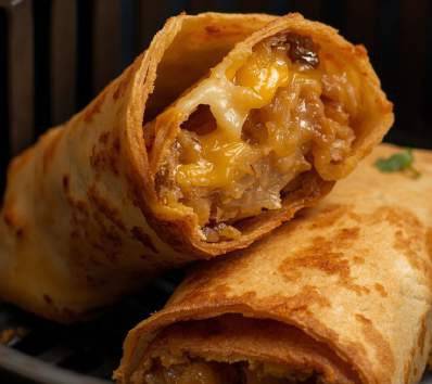 Wrap chaud, croustillant & fondant