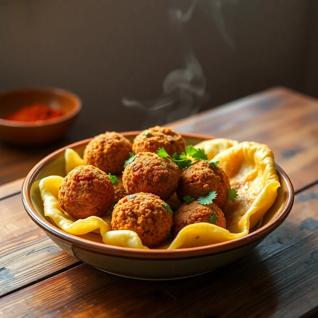 Falafels Coréen gochujang