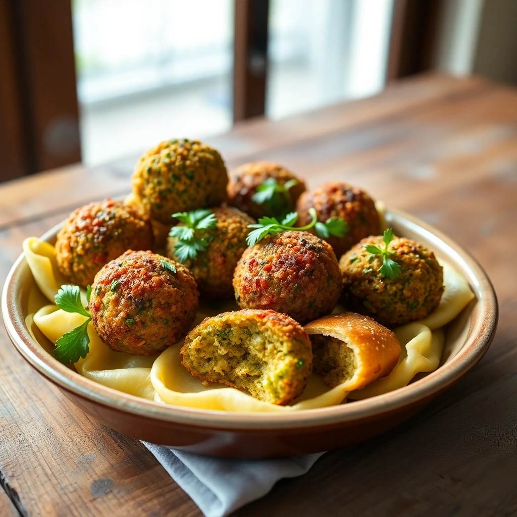 Falafels Pesto