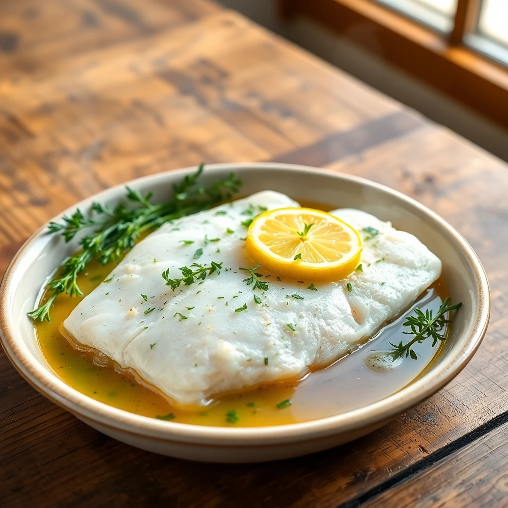 Filet de cabillaud aux herbes & citron