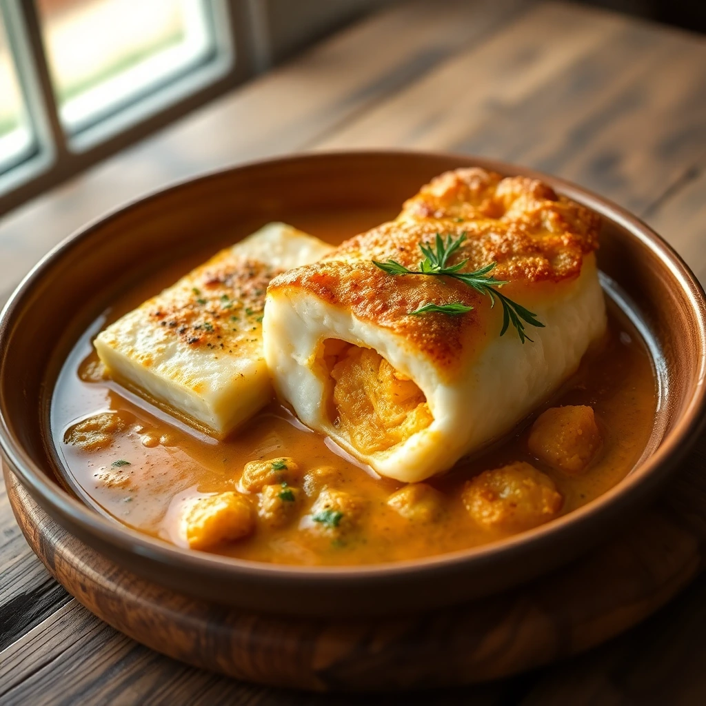 Filet de cabillaud Curry-coco