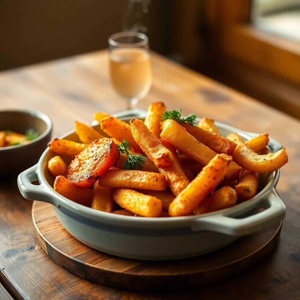 Frites de patate douce Cajun épicé