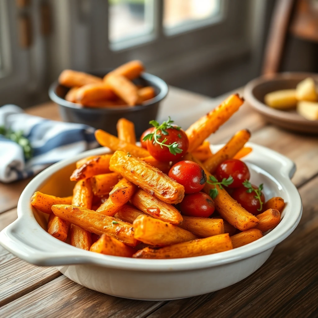 Frites de patate douce Provençal