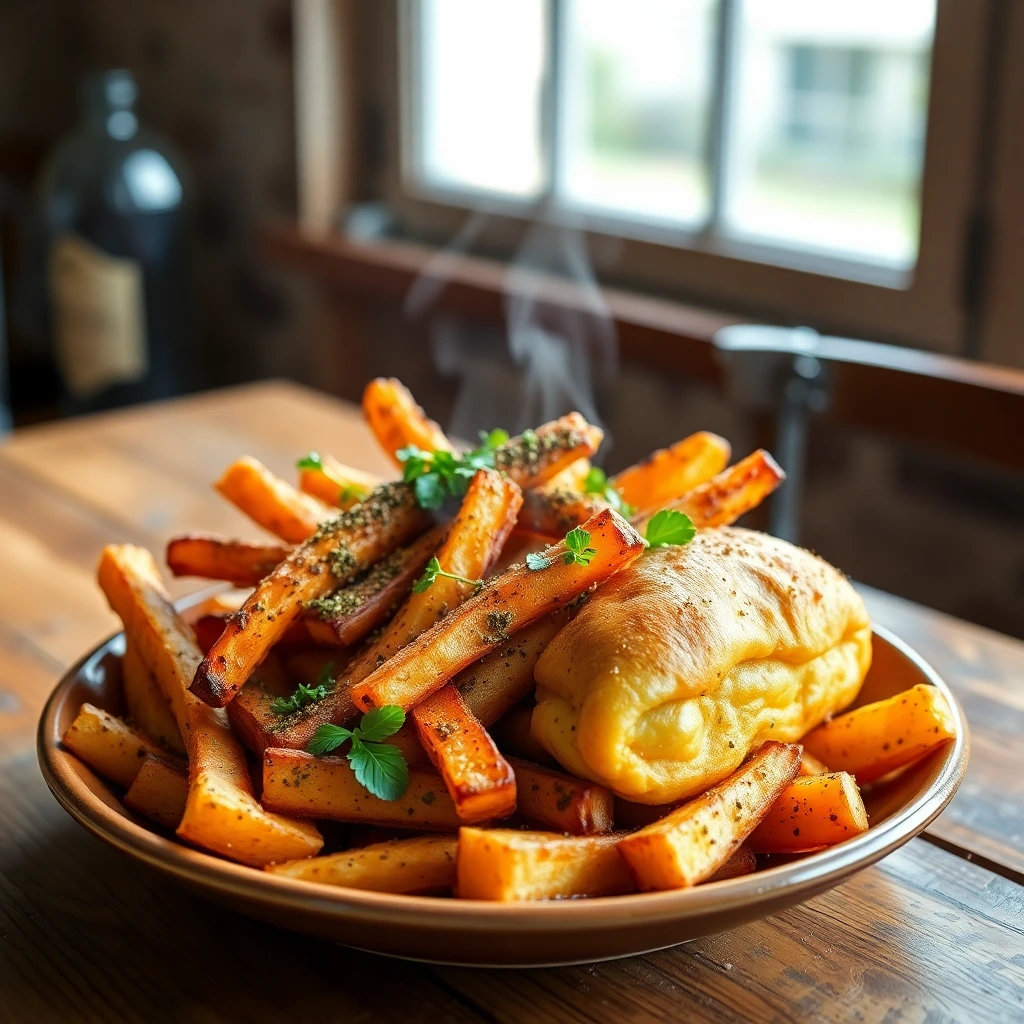 Frites de patate douce Zaatar