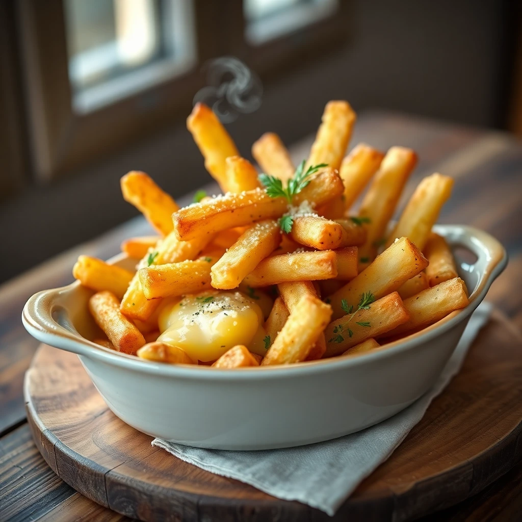 Frites de pommes de terre Ail & parmesan
