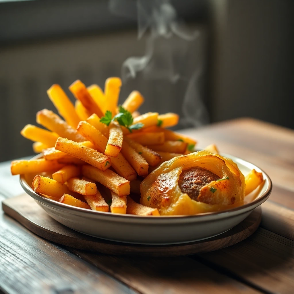 Frites de pommes de terre Paprika fumé