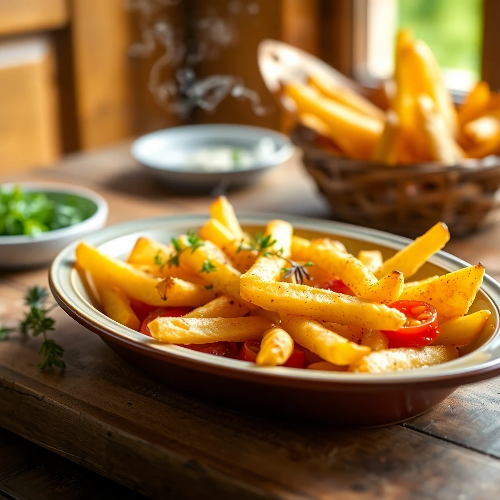 Frites de pommes de terre Provençal