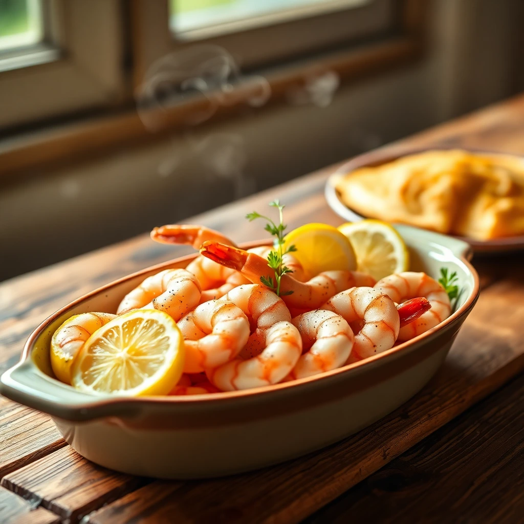 Gambas Citron-poivre