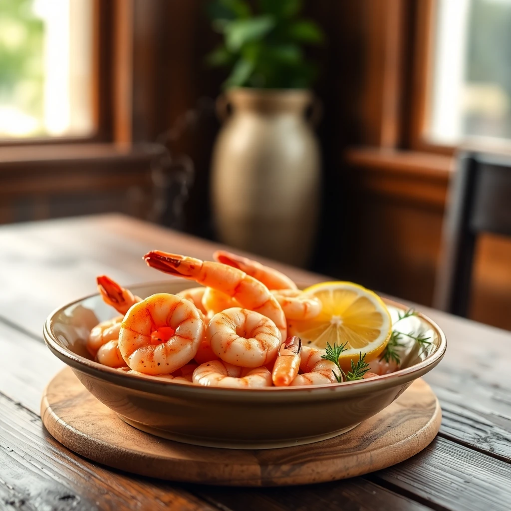 Gambas piment doux & ail