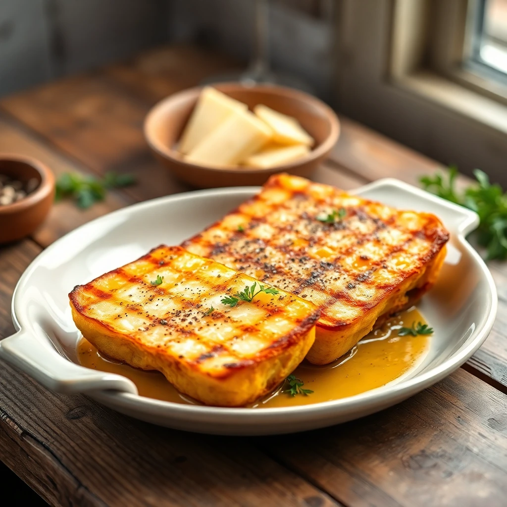 Halloumi grillé Ail & parmesan