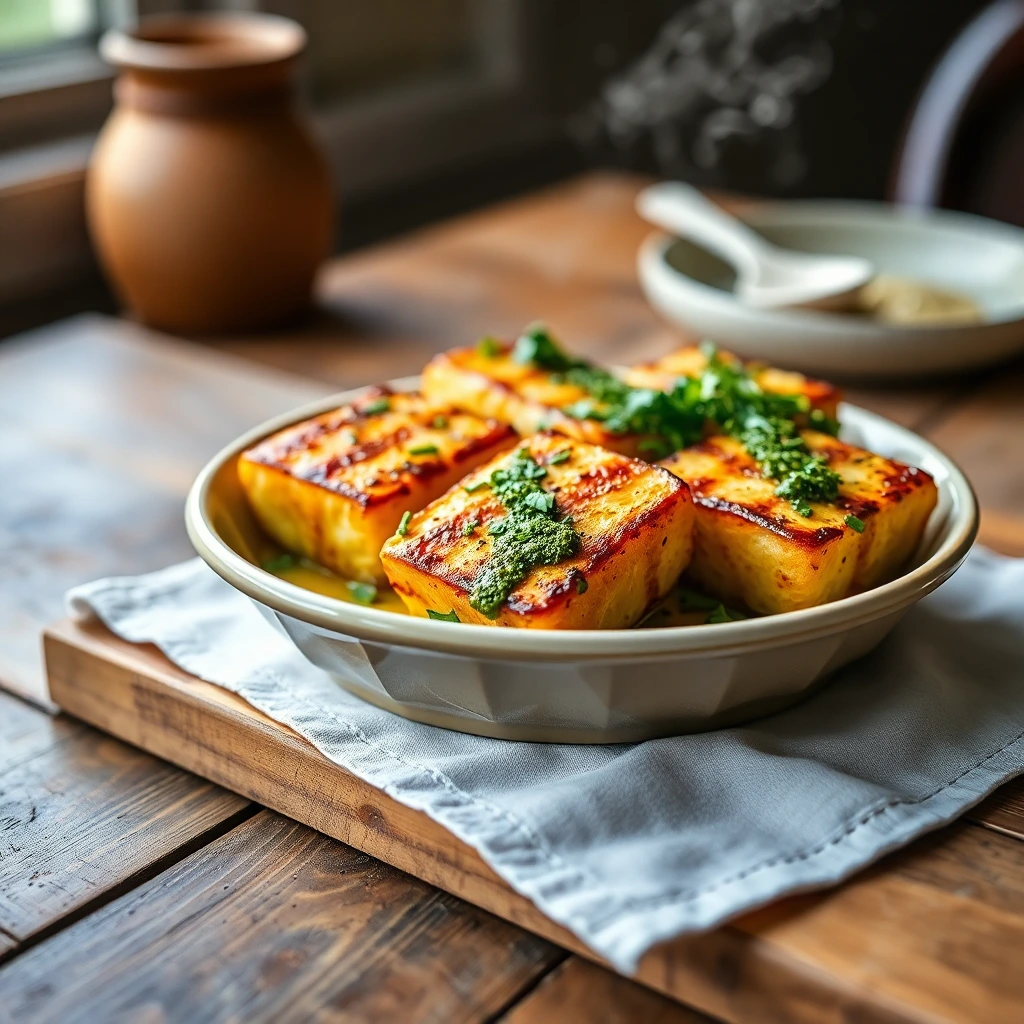 Halloumi grillé Chimichurri