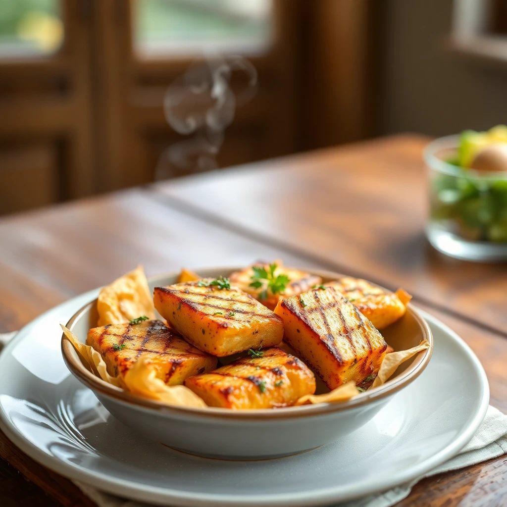 Halloumi grillé Garam masala
