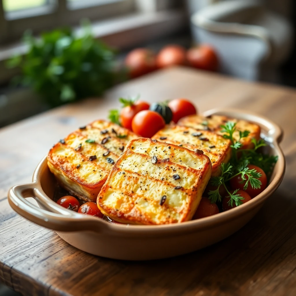 Halloumi grillé Méditerranéen