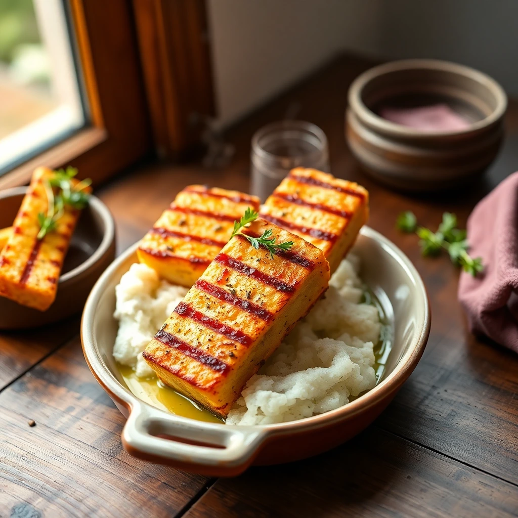 Halloumi grillé Romarin-ail