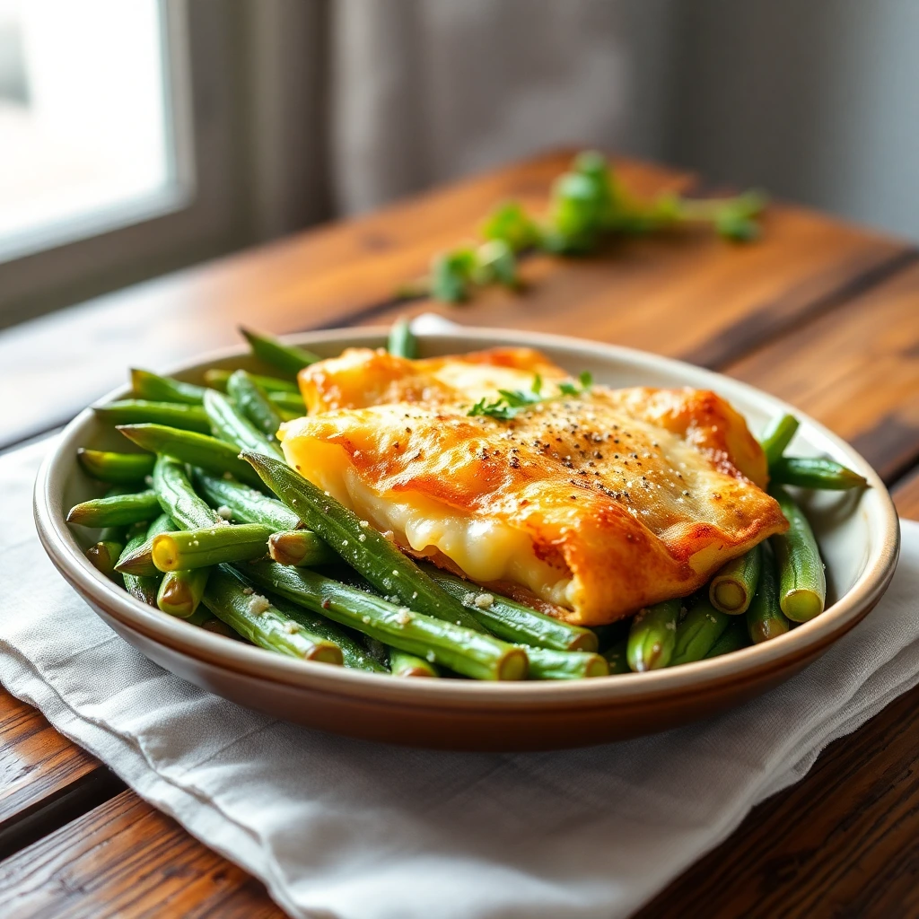Haricots verts Ail & parmesan