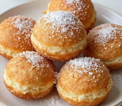 Beignets légers au sucre de coco