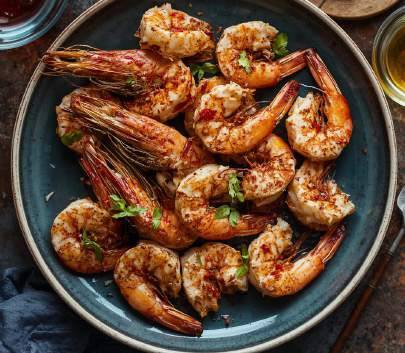 Crevettes au saté
