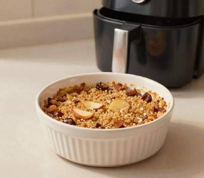 Crumble aux pommes cannelle