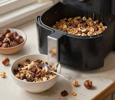 Granola chocolat et noisettes