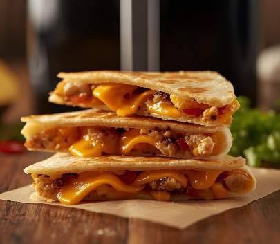 Quesadillas au poulet et fromage
