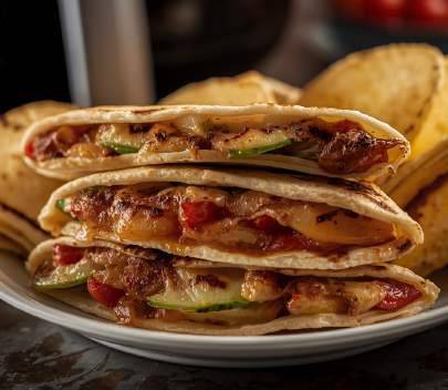 Quesadillas aux légumes grillés