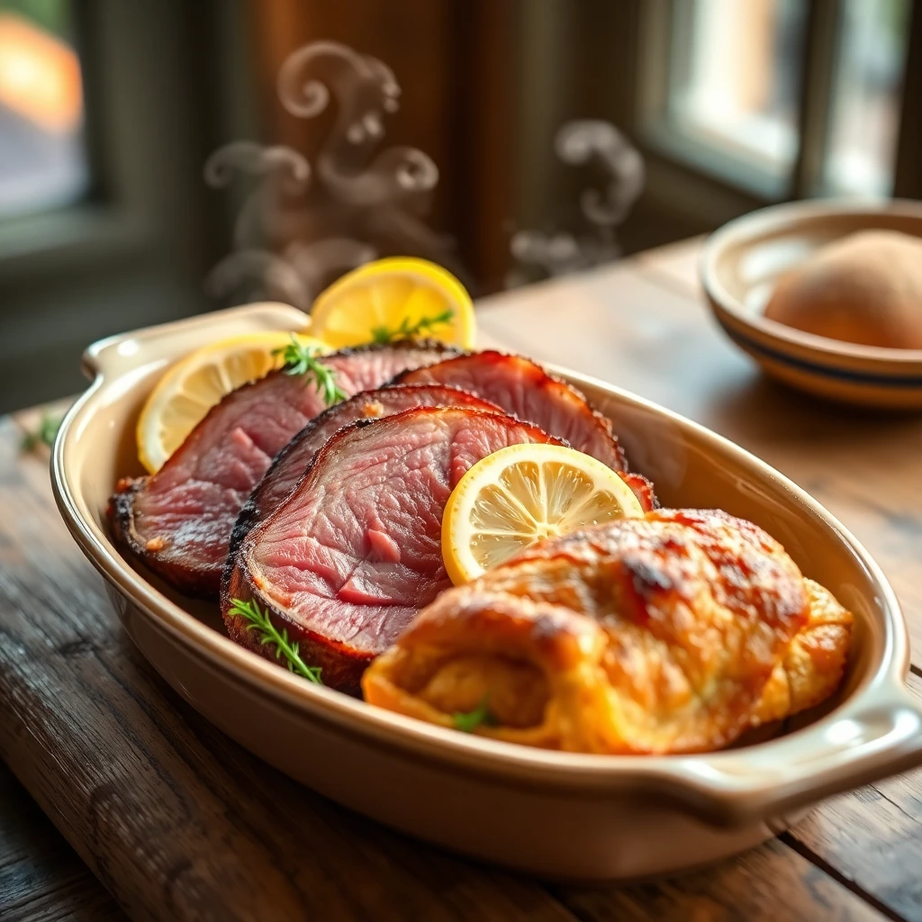Magret de canard Citron & herbes