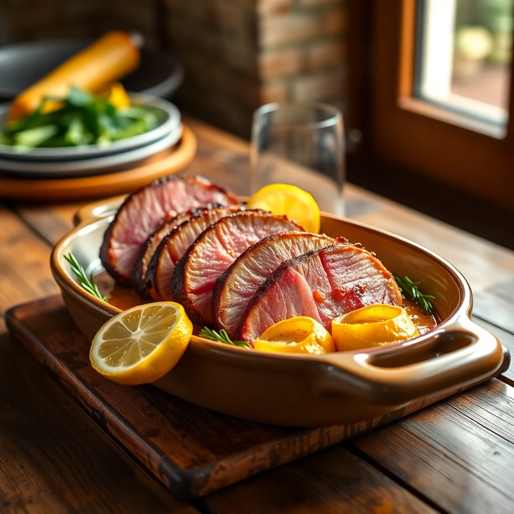 Magret de canard Citron-poivre