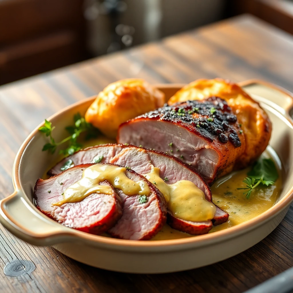 Magret de canard Moutarde à l’ancienne