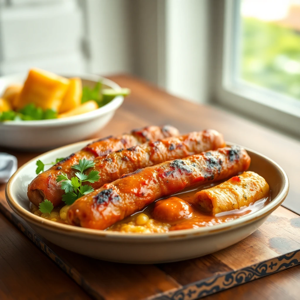 Merguez Curry rouge thaï