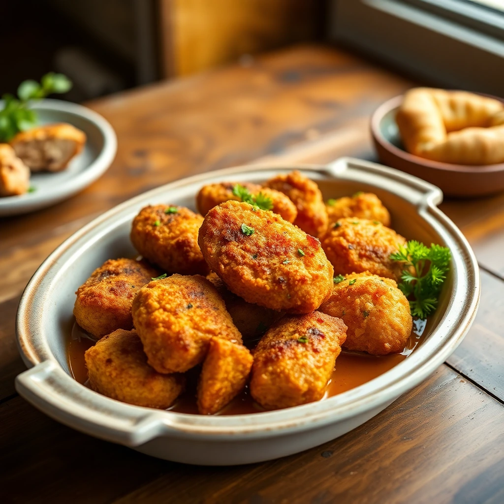 Nuggets de poulet maison Coréen gochujang