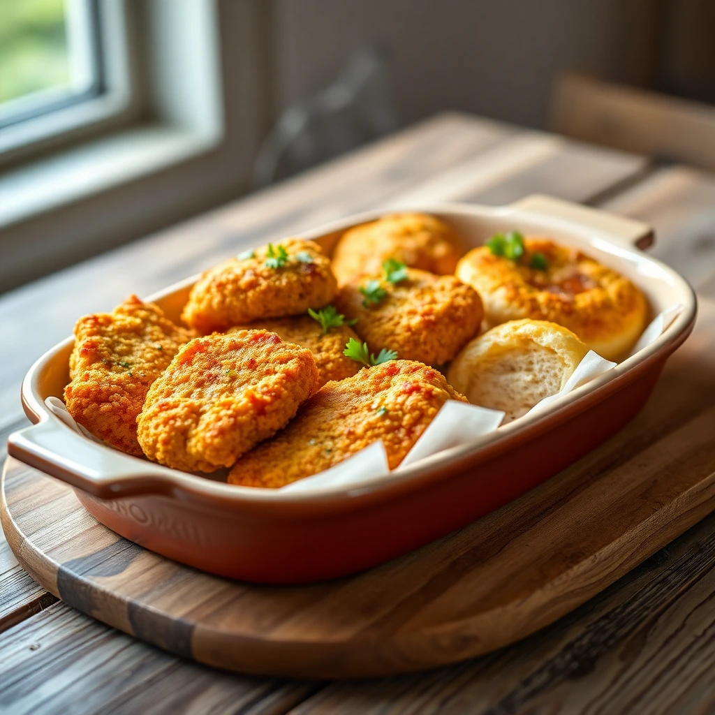 Nuggets de poulet maison Curry-coco