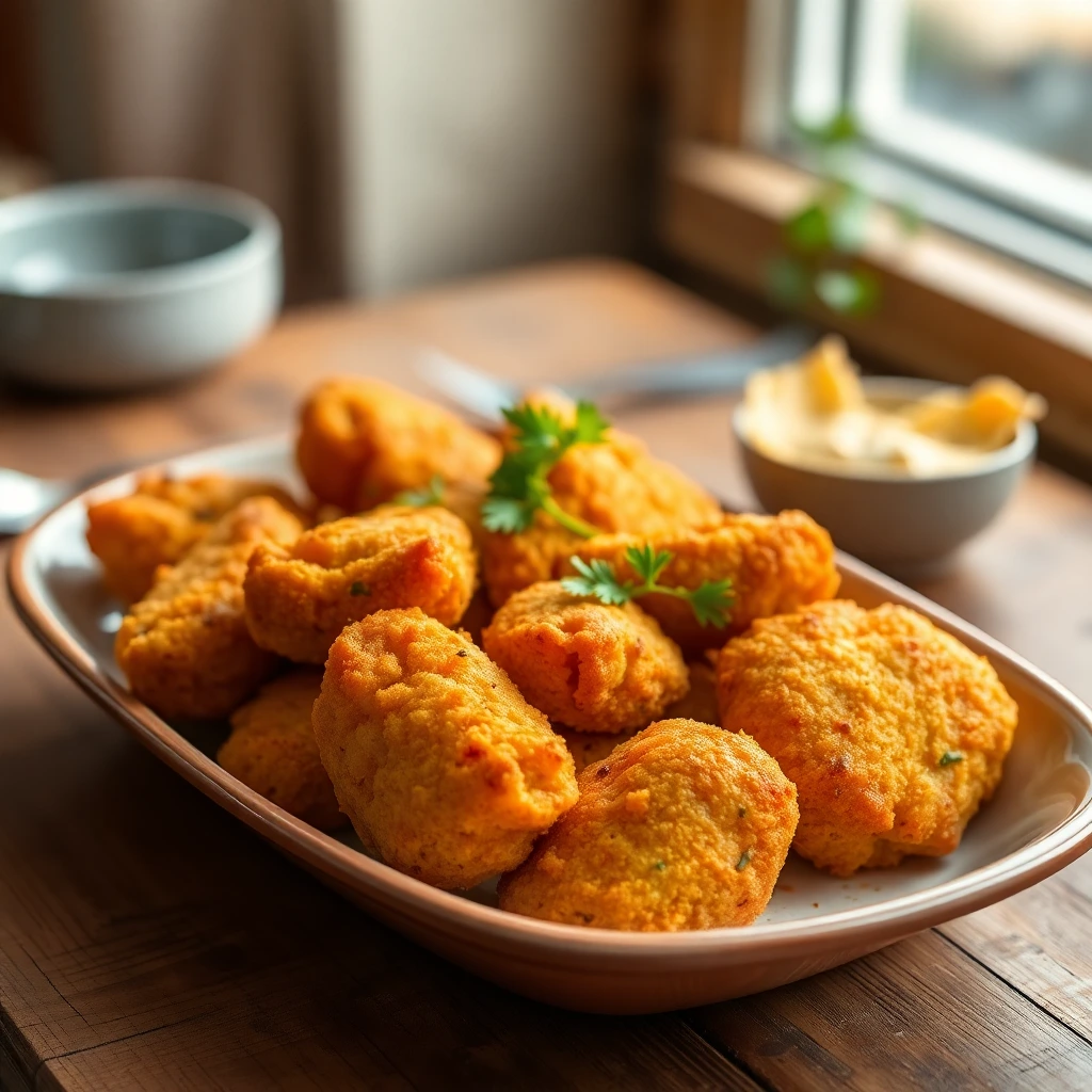 Nuggets de poulet maison Curry rouge thaï