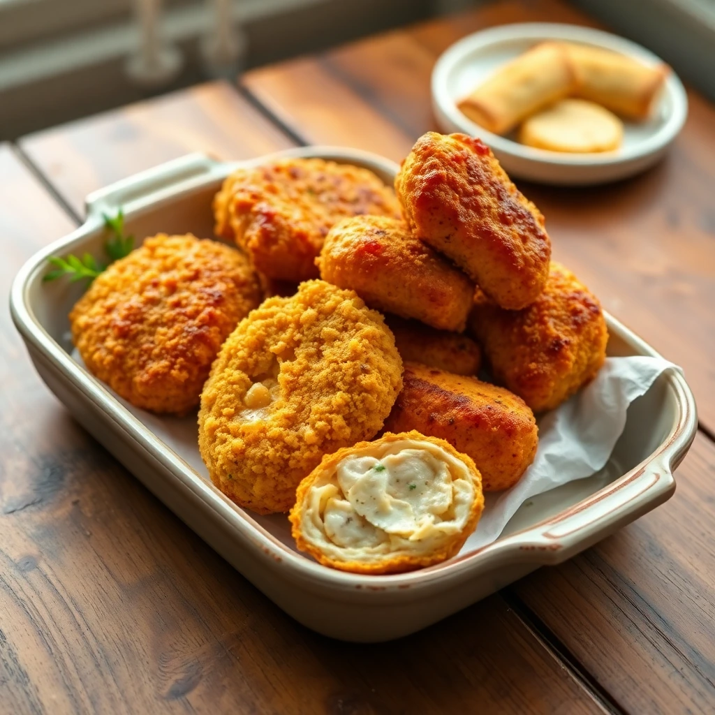 Nuggets de poulet maison Romarin-ail