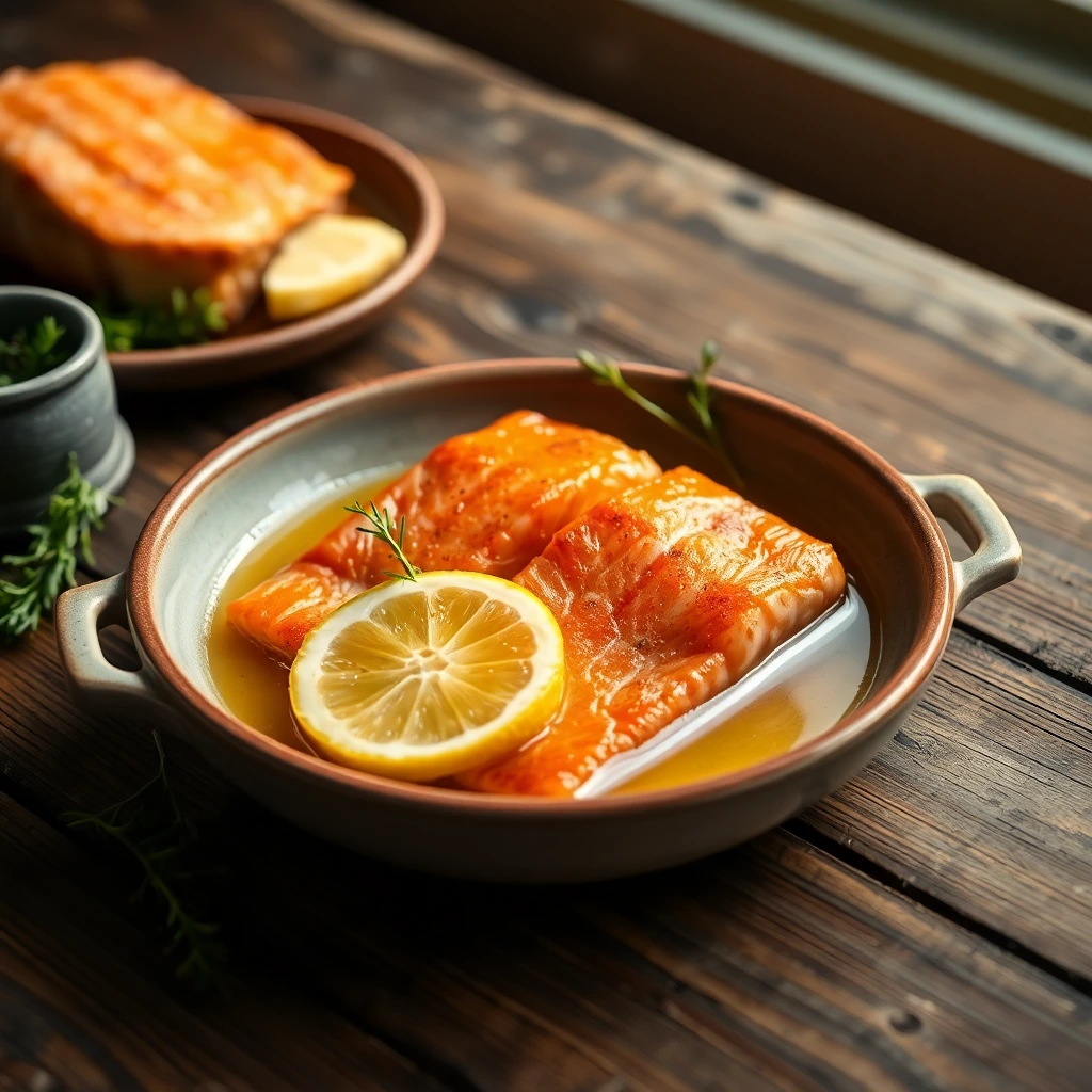 Pavé de saumon citron-aneth