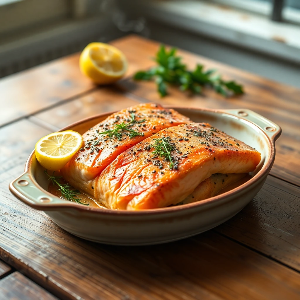 Pavé de saumon Citron-poivre
