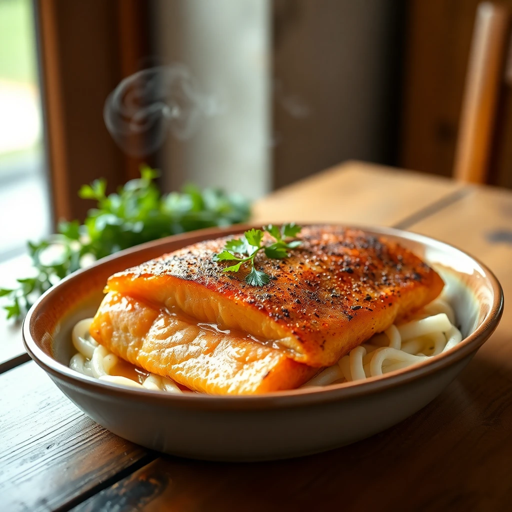 Pavé de saumon Coréen gochujang