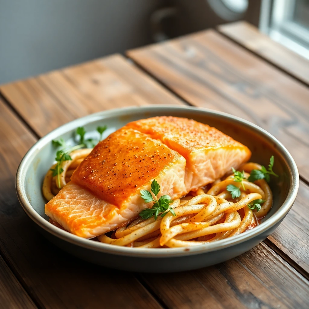 Pavé de saumon Harissa