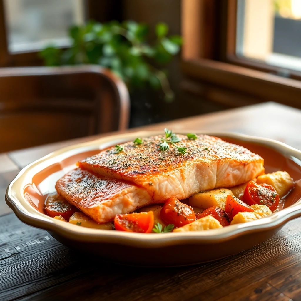 Pavé de saumon Provençal