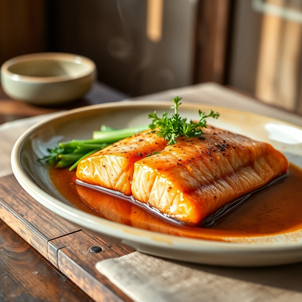 Pavé de saumon Teriyaki