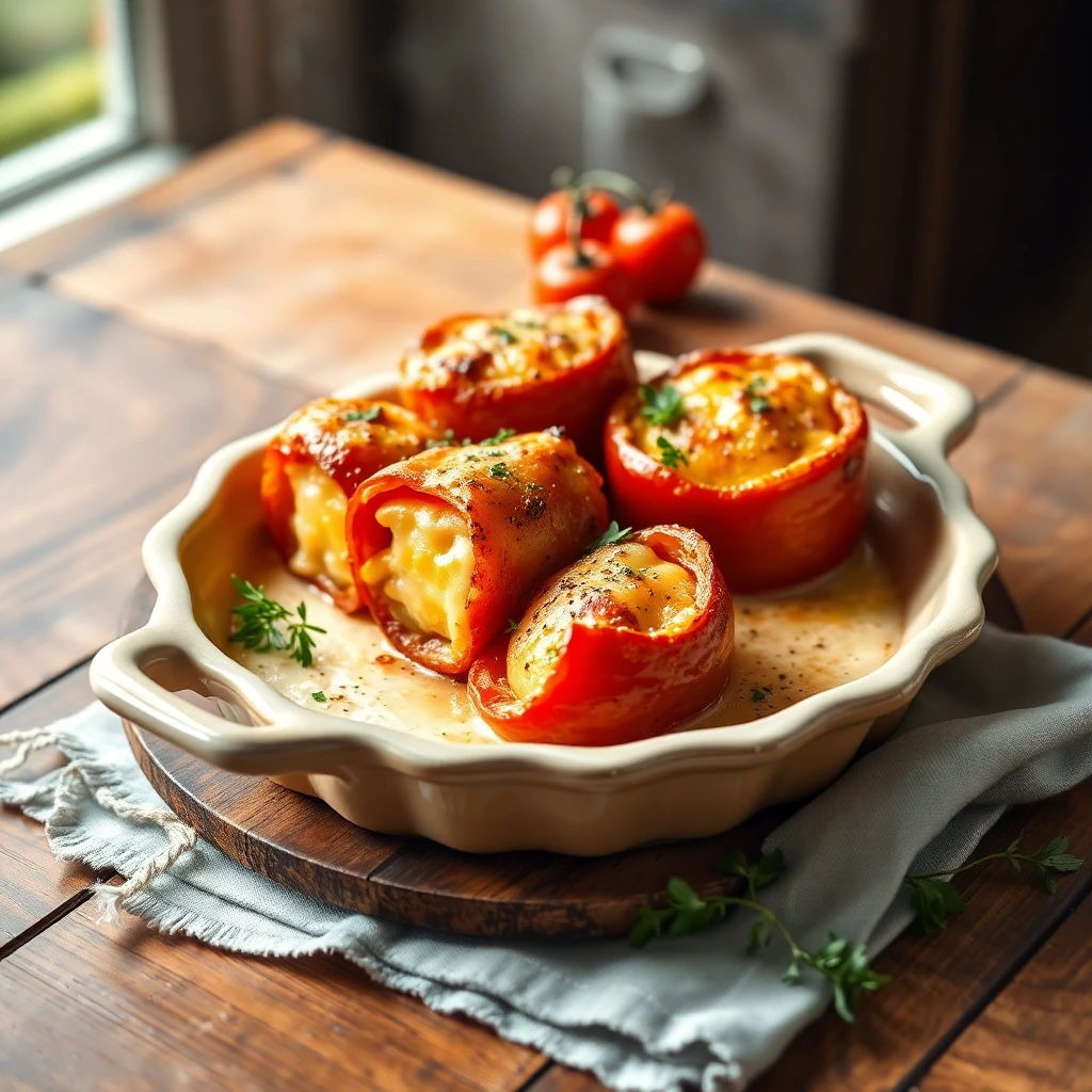 Poivrons rôtis Ail & parmesan