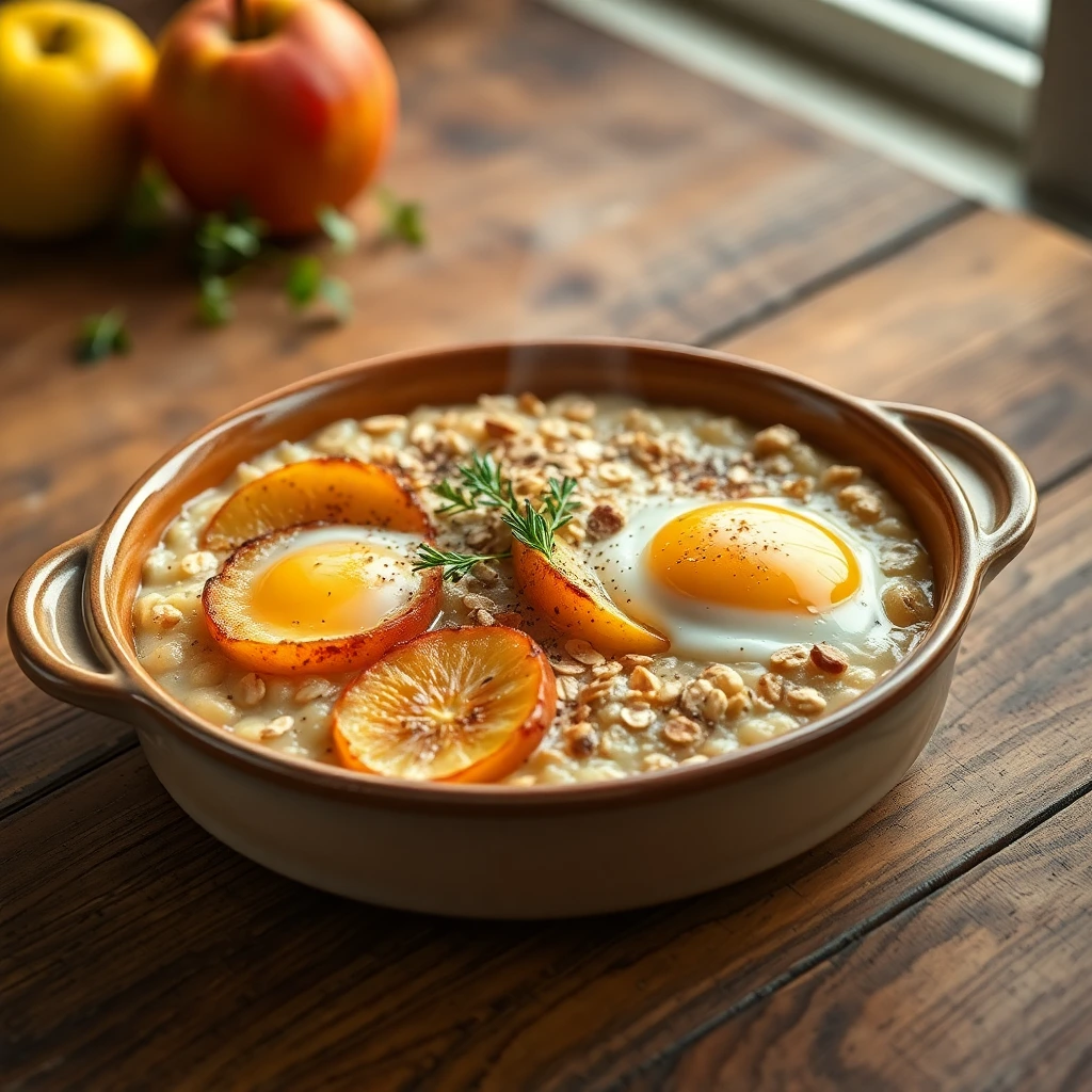 Porridge cuit Pommes-cannelle