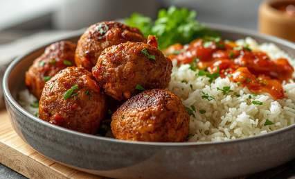 Boulettes de poulet protéinées