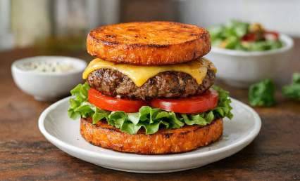Burger protéiné sans pain