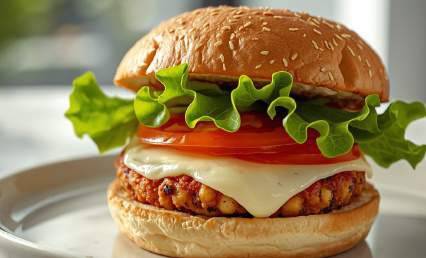 Burger protéiné végétarien