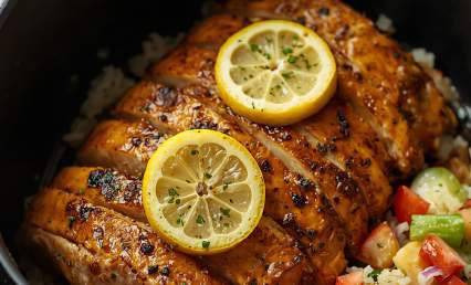Dinde marinée citron