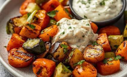 Légumes grillés protéinés