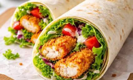 Mcwrap poulet protéiné fast-food healthy
