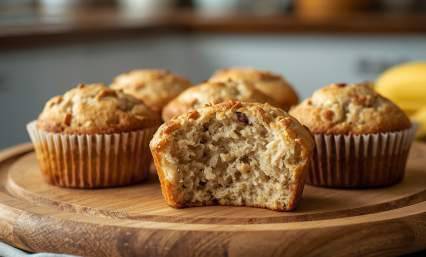 Muffins banane protéinés