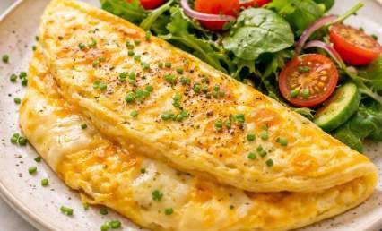 Omelette fromage protéinée