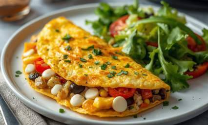 Omelette végétarienne protéinée